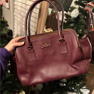 Kate Spade Deep Burgundy Satchel